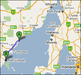 Port Neill to Port Lincoln