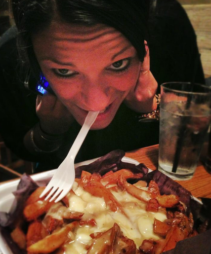 Eating Poutine in Canada